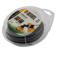 Леска для триммера Denzel двухкомпонентная эллипс, 2,7ммх15м, блистер EXTRA CORD, - изображение 4