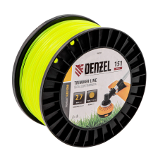Леска для триммера Denzel круглая, 2,7ммх151м, на DIN катушке FLEX CORD - изображение 4