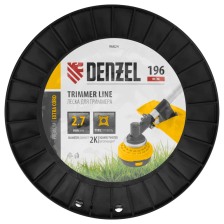 Леска для триммера Denzel двухкомпонентная витой квадрат, 2,7ммх196м, на DIN катушке EXTRA CORD - изображение 7
