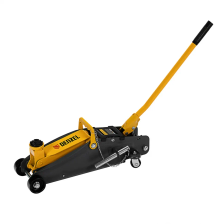 Домкрат гидравлический подкатной с фиксатором Denzel 2,8 т 135-385 мм в кейсе - изображение 2