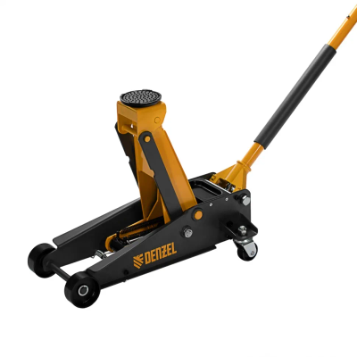 Домкрат гидравлический подкатной с фиксатором Denzel 2,8 т 135-385 мм в кейсе - изображение 4