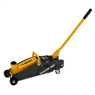 Домкрат гидравлический подкатной с фиксатором Denzel 2,8 т 135-385 мм в кейсе - изображение 5