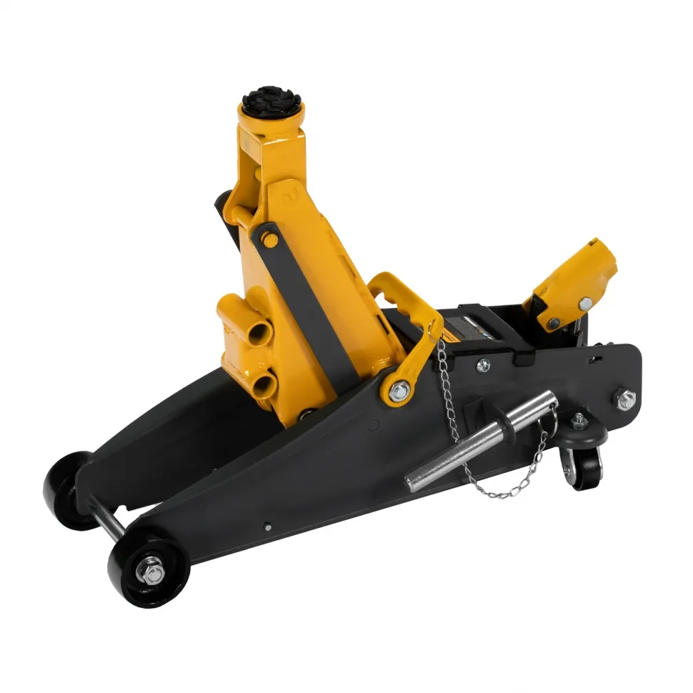 Домкрат гидравлический подкатной с фиксатором Denzel 2,8 т 135-385 мм - изображение 2