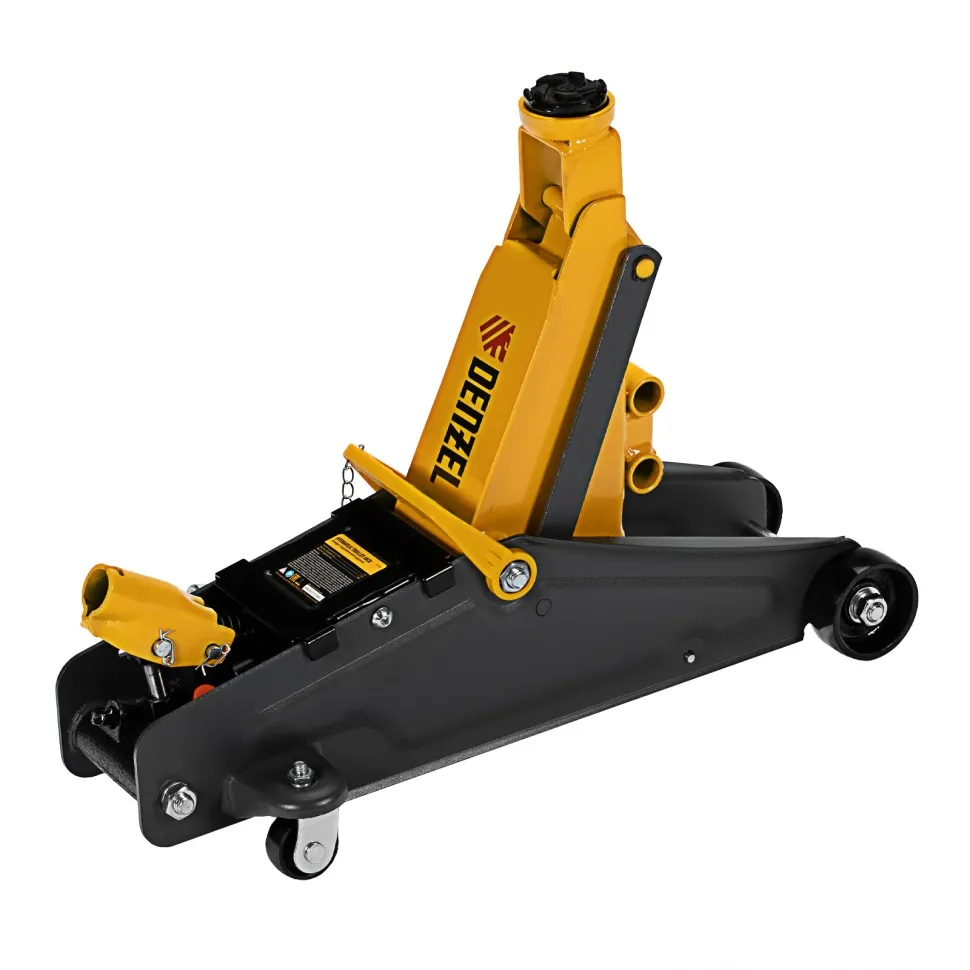 Домкрат гидравлический подкатной с фиксатором Denzel 2,8 т 135-385 мм - изображение 3