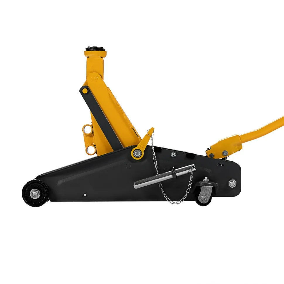 Домкрат гидравлический подкатной с фиксатором Denzel 2,8 т 135-385 мм - изображение 4