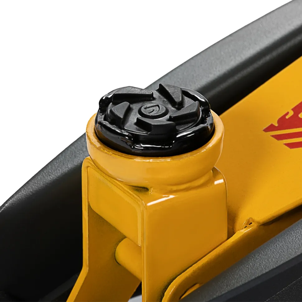 Домкрат гидравлический подкатной с фиксатором Denzel 2,8 т 135-385 мм - изображение 9