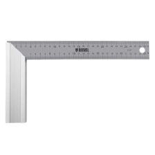 Угольник стальной Denzel (нержавеющая сталь, градуировка, алюминиевое основание) - изображение 5