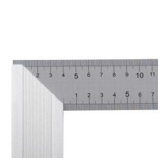 Угольник стальной Denzel (нержавеющая сталь, градуировка, алюминиевое основание) - изображение 7