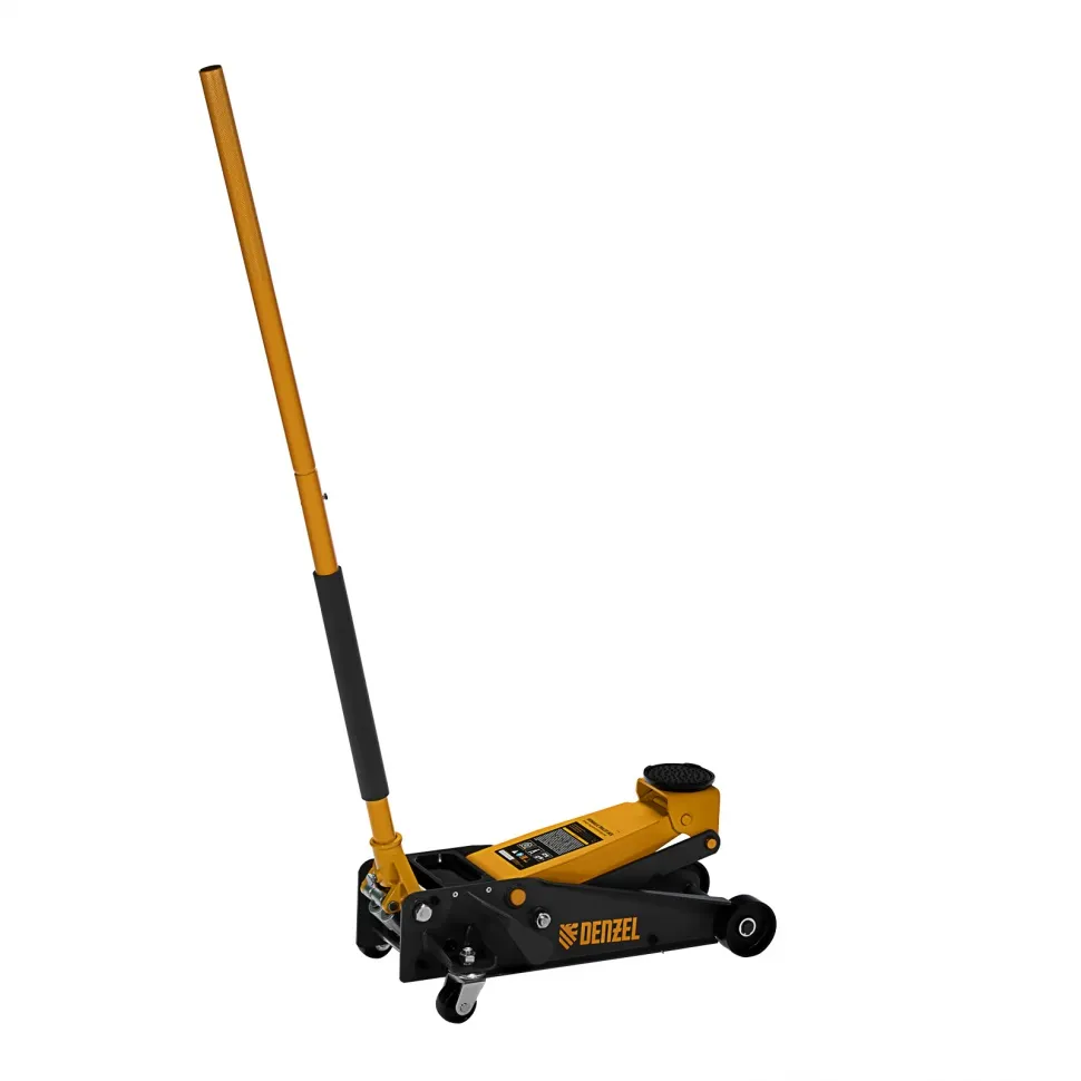 Домкрат гидравлический подкатной Denzel 3 т, с фиксатором, быстрый подъем, 135-480 мм, профессиональ - изображение 9
