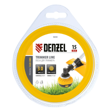 Леска для триммера Denzel круглая 3 ммх15 м, блистер Flex cord - изображение 6