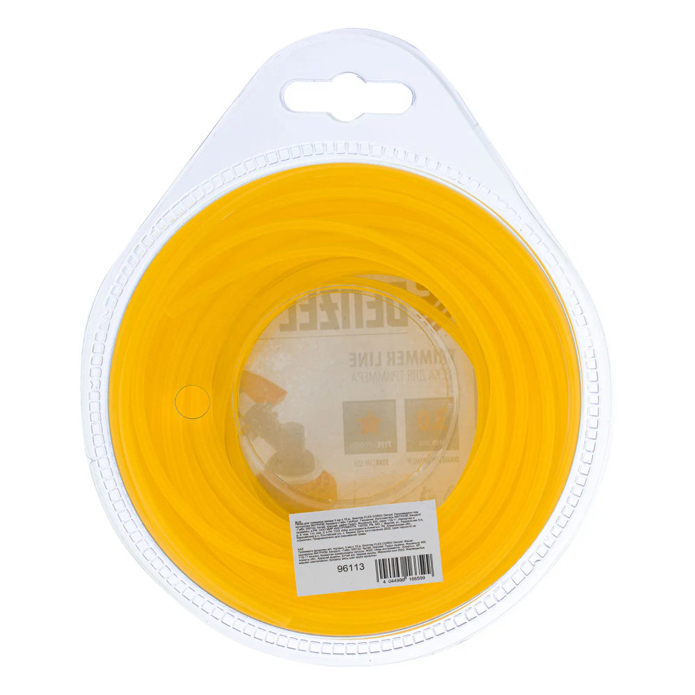 Леска для триммера Denzel звезда 3 ммх15 м, блистер Flex cord - изображение 3