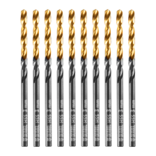 Сверло по металлу Denzel 3 мм, HSS-Tin, Golden Tip, 10 шт. - изображение 6