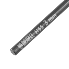 Сверло по металлу Denzel 3 мм, HSS-Tin, Golden Tip, 10 шт. - изображение 9