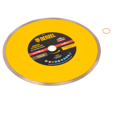 Диск алмазный Denzel супертонкий, 300х25,4 мм, горячее прессование, мокрое резание - изображение 10