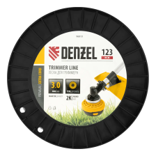 Леска для триммера Denzel двухкомпонентная круглая, 3,0ммх123м, на DIN катушке EXTRA CORD - изображение 7