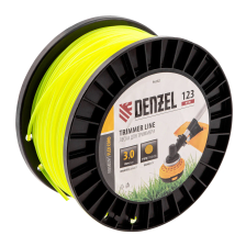 Леска для триммера Denzel круглая, 3,0ммх123м, на DIN катушке FLEX CORD - изображение 4