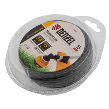 Леска для триммера Denzel двухкомпонентная эллипс, 3,0ммх15м, блистер EXTRA CORD - изображение 4