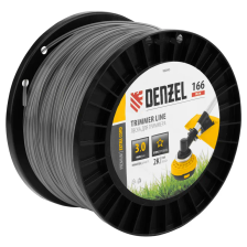 Леска для триммера Denzel двухкомпонентная звезда, 3,0ммх166м, на DIN катушке EXTRA CORD - изображение 5
