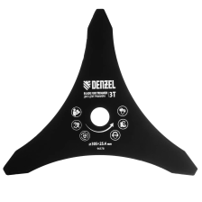 Диск для триммера Denzel 305х25,4   3 лезвия - изображение 6