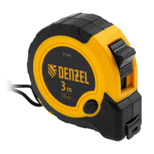 Рулетка Denzel 3мх13мм, двухкомп. корпус, кнопка-пауза - изображение 10