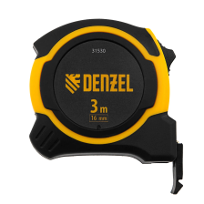 Рулетка Denzel 3мх16мм, двухкомп. корпус, магнитный обрезиненный зацеп - изображение 10
