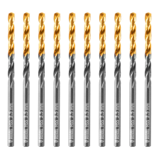 Сверло по металлу Denzel 3,5 мм, HSS-Tin, Golden Tip, 10 шт. - изображение 6