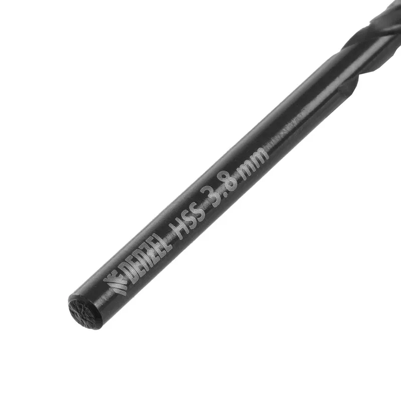 Сверло по металлу Denzel 3,8 мм, HSS-Tin, Golden Tip, 10 шт. - изображение 4