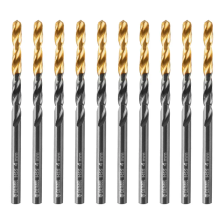 Сверло по металлу Denzel 4 мм, HSS-Tin, Golden Tip, 10 шт. - изображение 6