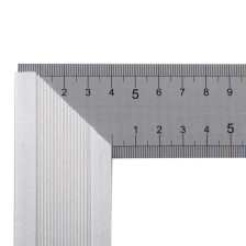 Угольник стальной Denzel 400 мм, нержавеющая сталь, градуировка, алюминиевое основание - изображение 7