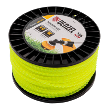 Леска для триммера Denzel витой квадрат, 4,0ммх106м, на DIN катушке FLEX CORD - изображение 5