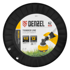 Леска для триммера Denzel двухкомпонентная квадрат, 4,0ммх62м, на DIN катушке EXTRA CORD - изображение 7