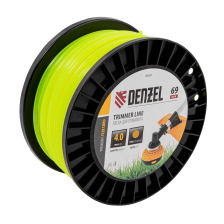 Леска для триммера Denzel круглая, 4,0ммх69м, на DIN катушке FLEX CORD - изображение 4