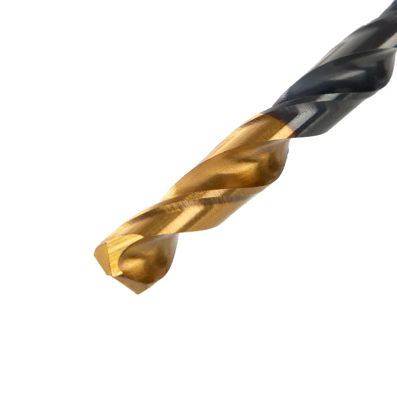 Сверло по металлу Denzel 4,8 мм, HSS-Tin, Golden Tip, 10 шт. - изображение 3