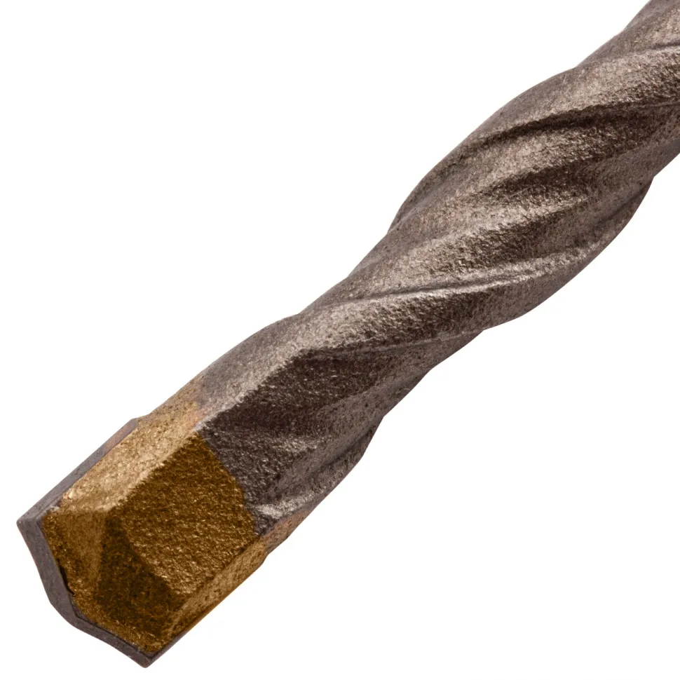 Бур по бетону DENZEL двойная спираль, три пылеотводящие кромки, 5 x 160 мм - изображение 2