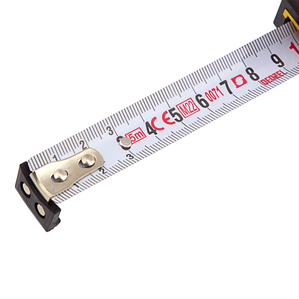 Рулетка Denzel 5мх19мм, двухкомп. корпус, магнитный обрезиненный зацеп - изображение 6