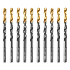 Сверло по металлу Denzel 5,5 мм, HSS-Tin, Golden Tip, 10 шт. - изображение 6