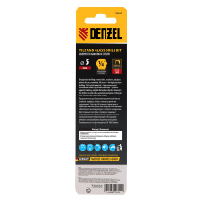 Сверло по керамической плитке Denzel 5 мм, крестовая пластина, шестигранный хвостовик - изображение 8