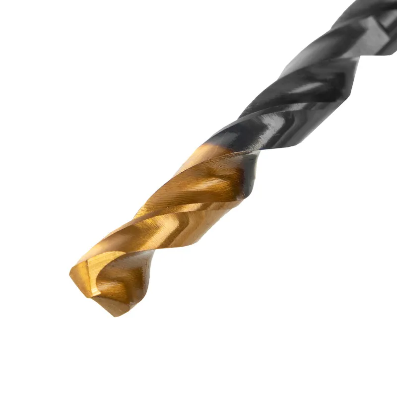 Сверло по металлу Denzel 6 мм, HSS-Tin, Golden Tip, 10 шт. - изображение 3