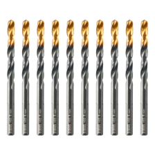 Сверло по металлу Denzel 6 мм, HSS-Tin, Golden Tip, 10 шт. - изображение 6