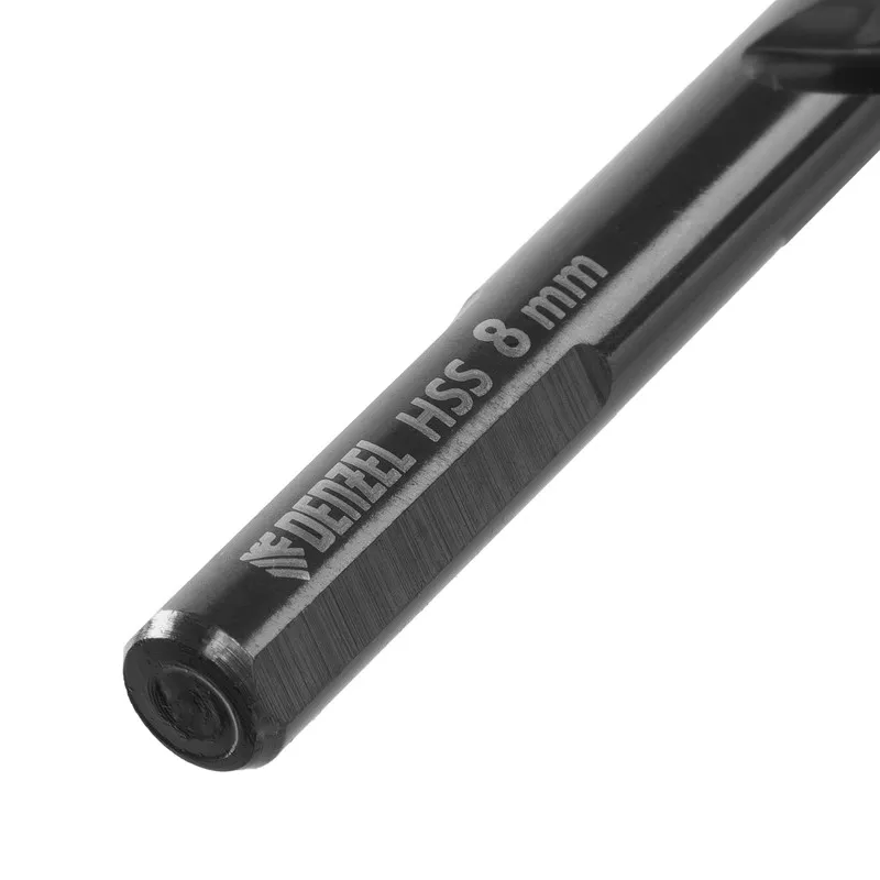 Сверло по металлу Denzel 8 мм, HSS-Tin, Golden Tip, 8 шт. - изображение 4