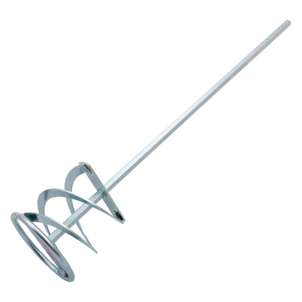 Миксер для красок и штукатурных смесей Denzel 80х400 мм, оцинкованный, шестигранный хвостовик 8 мм