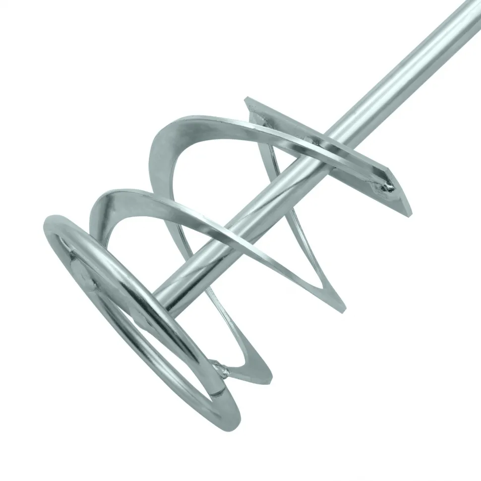 Миксер для красок и штукатурных смесей Denzel 80х400 мм, оцинкованный, хвостовик SDS Plus - изображение 2