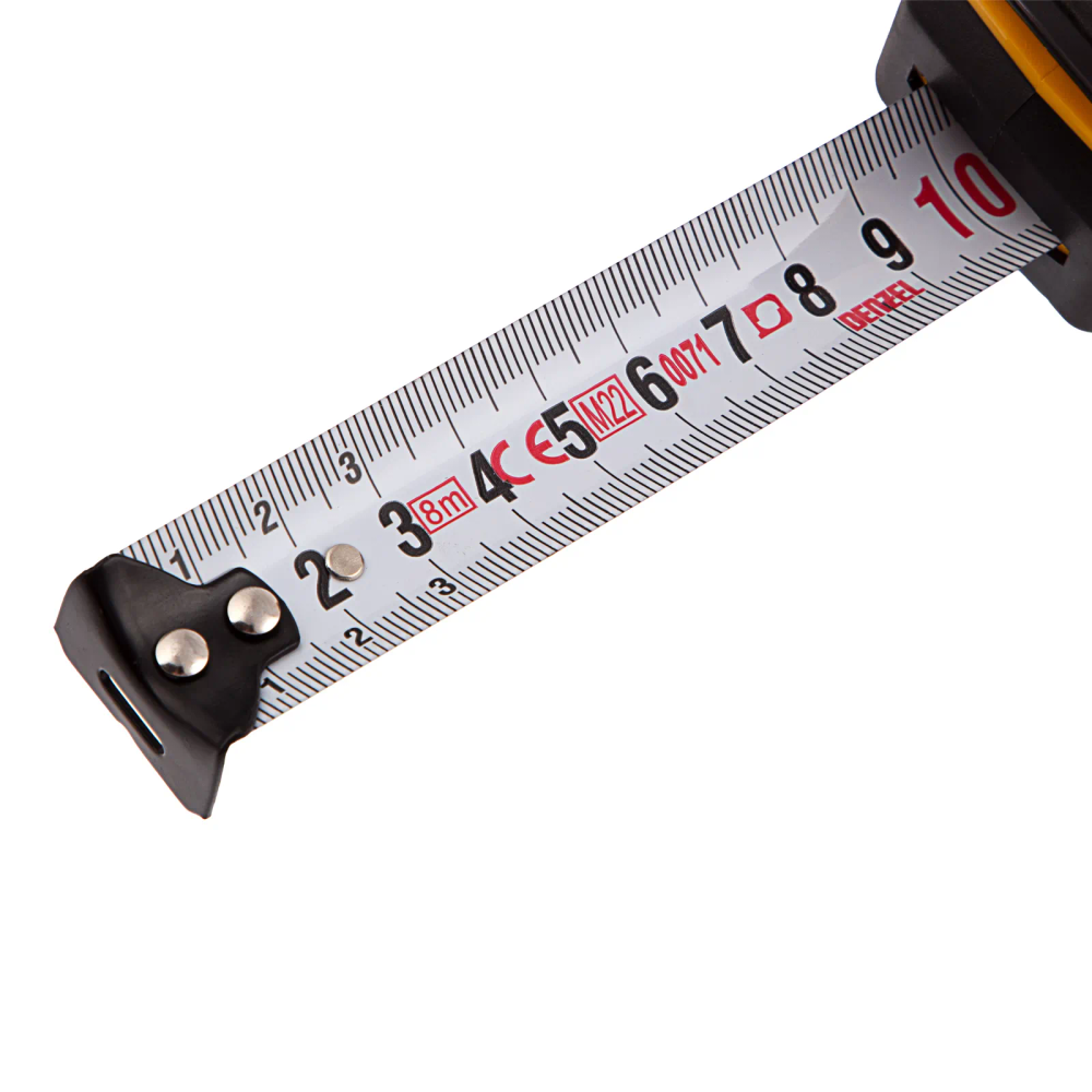 Рулетка Denzel 8мх25мм, двухкомп. корпус, кнопка-пауза - изображение 7