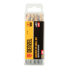 Сверло по металлу Denzel 8,5 мм, HSS-Tin, Golden Tip, 8 шт. - изображение 10