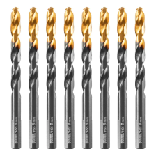 Сверло по металлу Denzel 9 мм, HSS-Tin, Golden Tip, 8 шт. - изображение 6