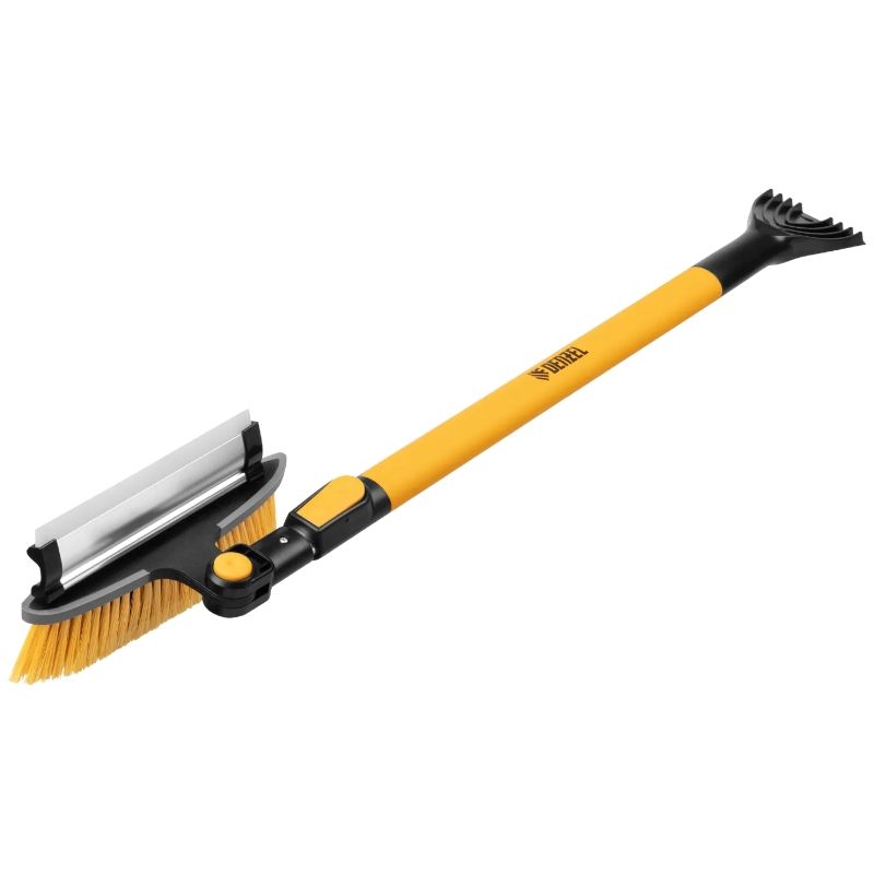 Щетка-сметка со скребком Denzel телескоп, поворотная голова, водосгон 950-1320 мм - изображение 4
