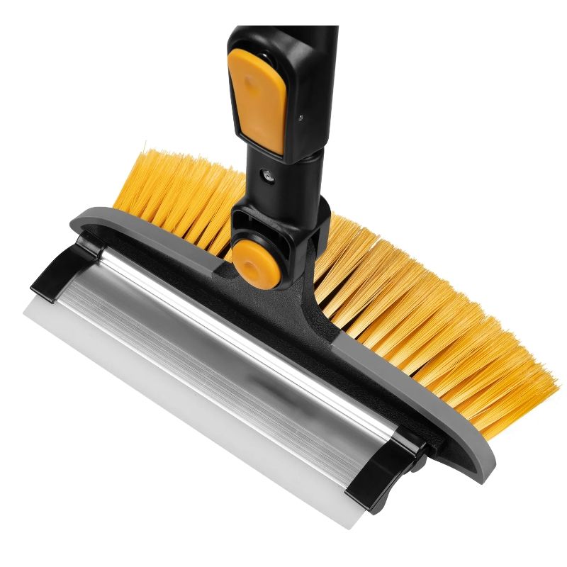 Щетка-сметка со скребком Denzel телескоп, поворотная голова, водосгон 950-1320 мм - изображение 5