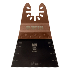 Насадка для МФИ Denzel режущая прямая, BiM, по металлу и дереву, 65 x 1.2 мм, мелкий зуб - изображение 10