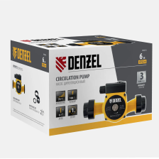 Циркуляционный насос Denzel CP32-6, напор 6 м, 70 л/мин, 1 м кабель, монт. длина 180 мм - изображение 26