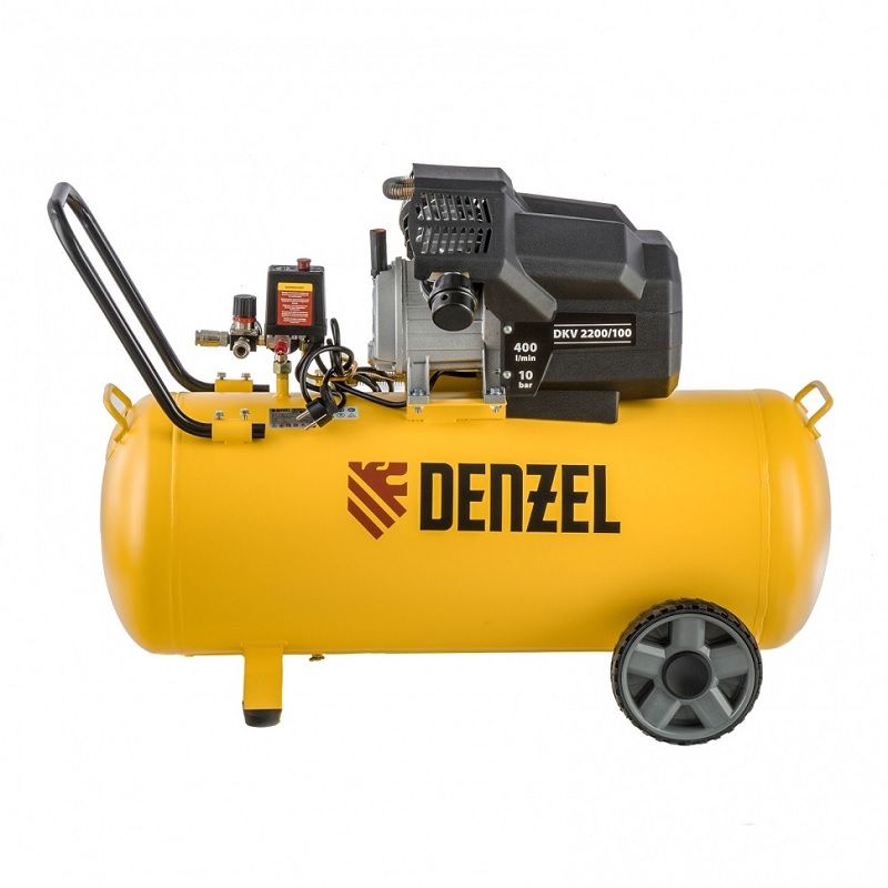 Компрессор воздушный Denzel DKV2200/100,Х-PRO - изображение 2